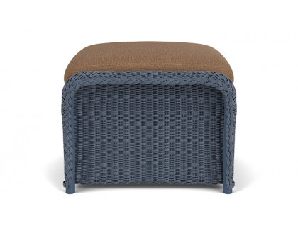 Lloyd Flanders™ Weekend Retreat Woven Ottoman - Denim Blue, Canvas Natural