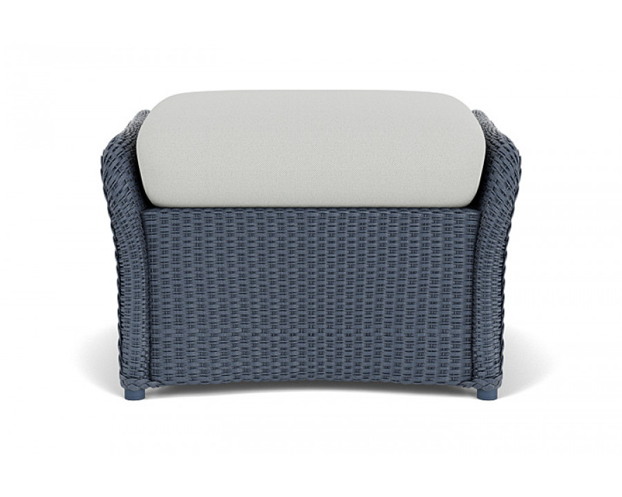 Lloyd Flanders™ Weekend Retreat Woven Ottoman - Denim Blue, Loveboat Mint