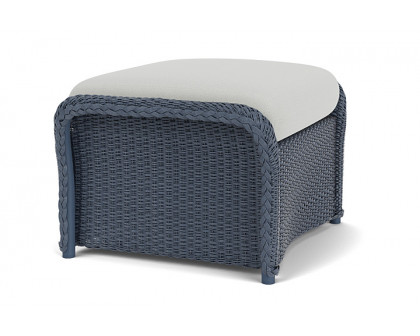 Lloyd Flanders™ Weekend Retreat Woven Ottoman - Denim Blue, Loveboat Mint