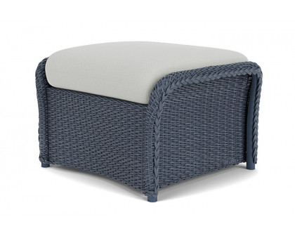 Lloyd Flanders™ Weekend Retreat Woven Ottoman - Denim Blue, Loveboat Mint