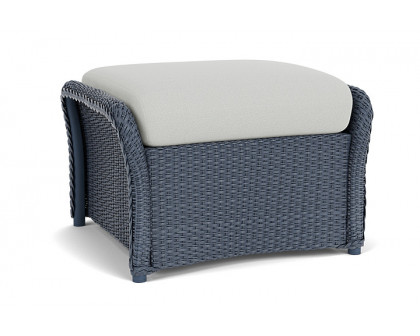 Lloyd Flanders™ Weekend Retreat Woven Ottoman - Denim Blue, Loveboat Mint