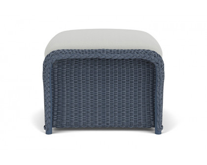 Lloyd Flanders™ Weekend Retreat Woven Ottoman - Denim Blue, Loveboat Mint