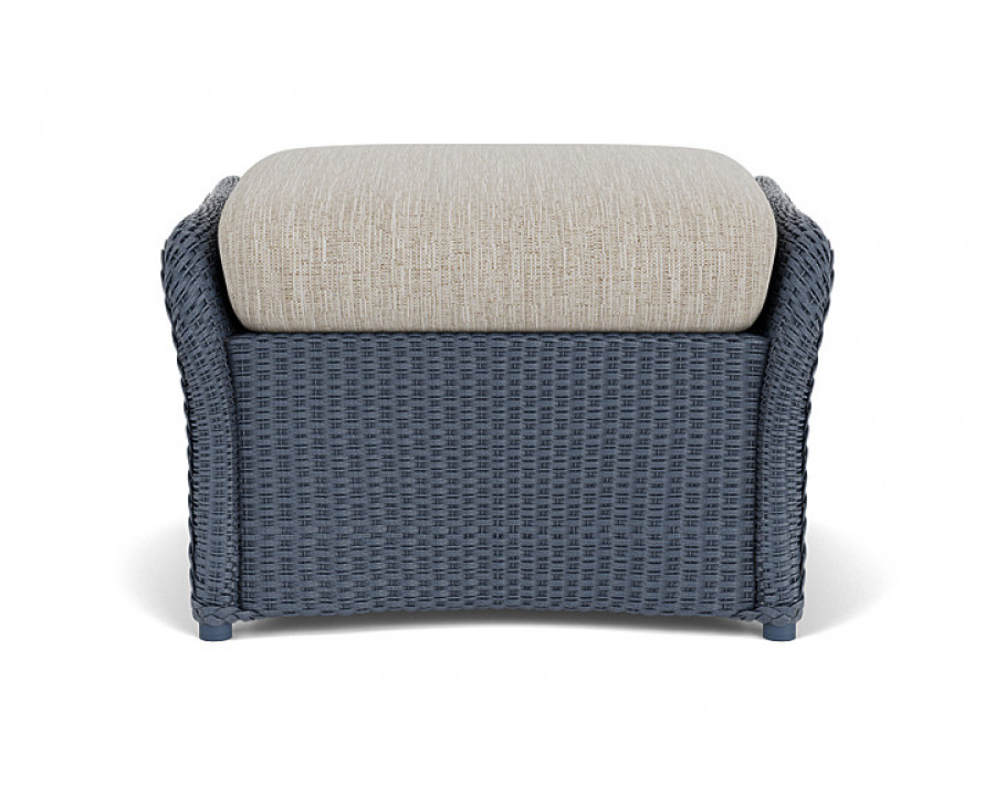 Lloyd Flanders™ Weekend Retreat Woven Ottoman - Denim Blue, Callen Celadon