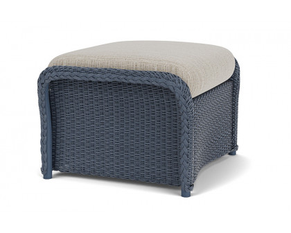 Lloyd Flanders™ Weekend Retreat Woven Ottoman - Denim Blue, Callen Celadon