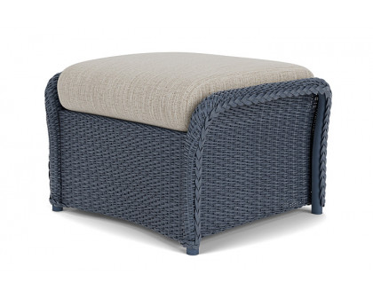 Lloyd Flanders™ Weekend Retreat Woven Ottoman - Denim Blue, Callen Celadon