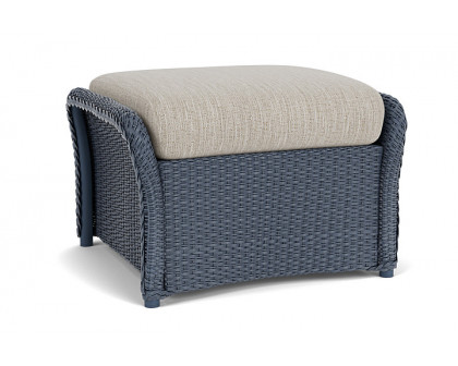 Lloyd Flanders™ Weekend Retreat Woven Ottoman - Denim Blue, Callen Celadon