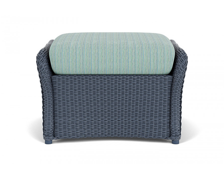 Lloyd Flanders™ Weekend Retreat Woven Ottoman - Denim Blue, Unearth Dew