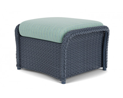 Lloyd Flanders™ Weekend Retreat Woven Ottoman - Denim Blue, Unearth Dew