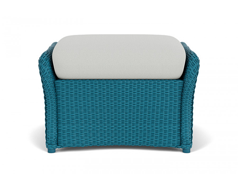 Lloyd Flanders™ Weekend Retreat Woven Ottoman - Peacock, Loveboat Mint