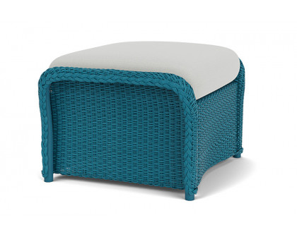 Lloyd Flanders™ Weekend Retreat Woven Ottoman - Peacock, Loveboat Mint