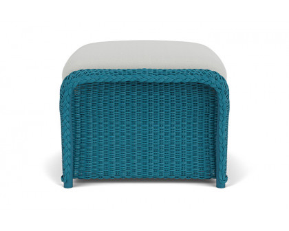 Lloyd Flanders™ Weekend Retreat Woven Ottoman - Peacock, Loveboat Mint