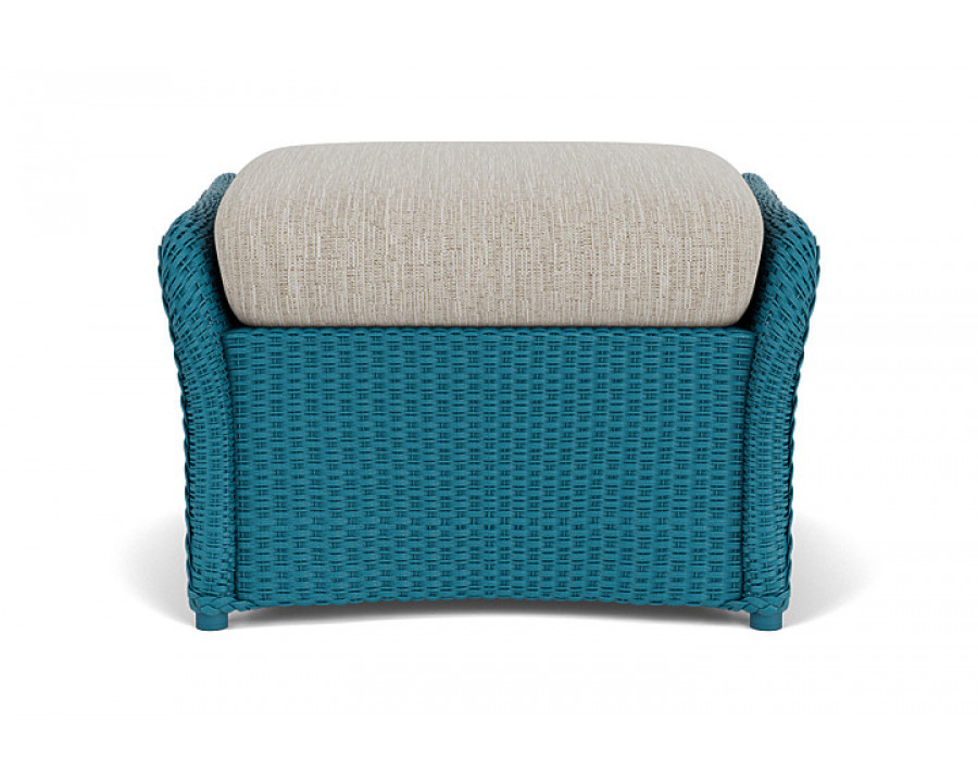 Lloyd Flanders™ Weekend Retreat Woven Ottoman - Peacock, Callen Celadon