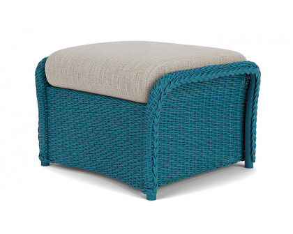 Lloyd Flanders™ Weekend Retreat Woven Ottoman - Peacock, Callen Celadon