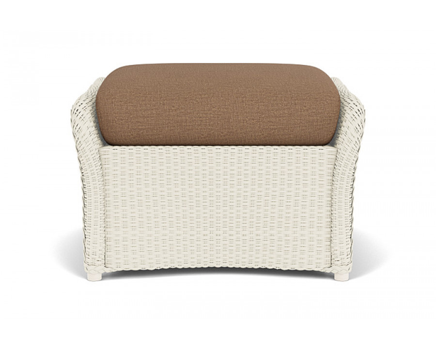 Lloyd Flanders™ Weekend Retreat Woven Ottoman - Ivory, Canvas Natural