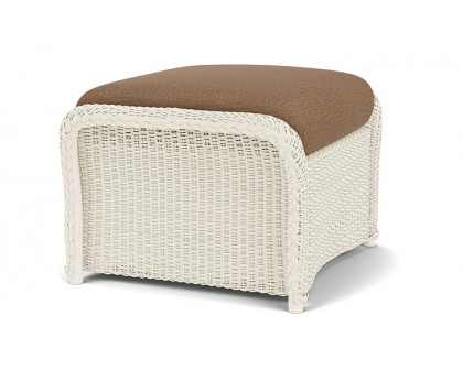 Lloyd Flanders™ Weekend Retreat Woven Ottoman - Ivory, Canvas Natural