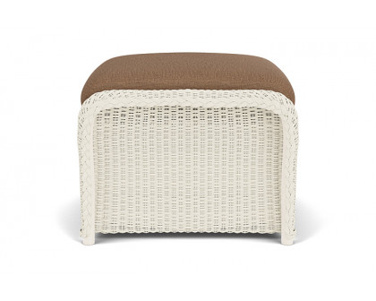 Lloyd Flanders™ Weekend Retreat Woven Ottoman - Ivory, Canvas Natural