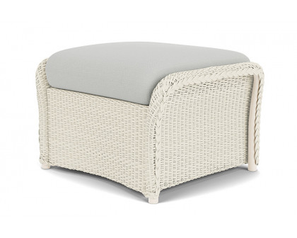 Lloyd Flanders™ Weekend Retreat Woven Ottoman - Ivory, Loveboat Mint