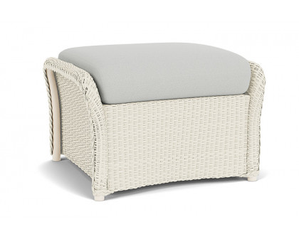 Lloyd Flanders™ Weekend Retreat Woven Ottoman - Ivory, Loveboat Mint