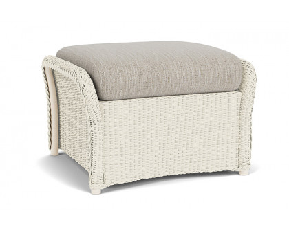 Lloyd Flanders™ Weekend Retreat Woven Ottoman - Ivory, Callen Celadon