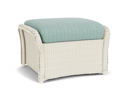 Lloyd Flanders™ Weekend Retreat Woven Ottoman - Ivory, Unearth Dew