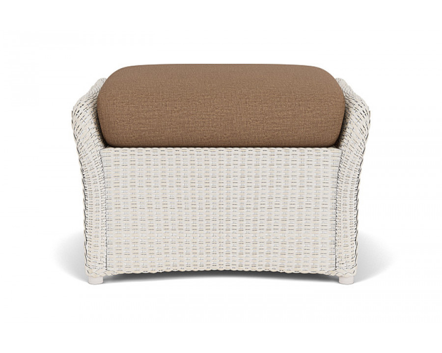 Lloyd Flanders™ Weekend Retreat Woven Ottoman - Antique White, Canvas Natural