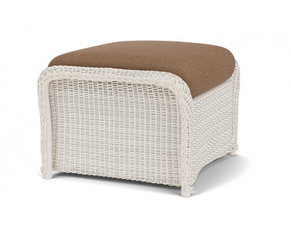 Lloyd Flanders™ Weekend Retreat Woven Ottoman - Antique White, Canvas Natural