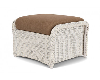 Lloyd Flanders™ Weekend Retreat Woven Ottoman - Antique White, Canvas Natural