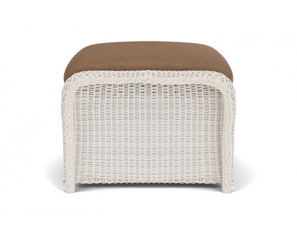 Lloyd Flanders™ Weekend Retreat Woven Ottoman - Antique White, Canvas Natural