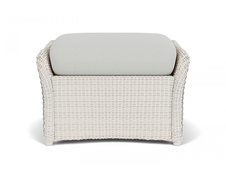 Lloyd Flanders™ Weekend Retreat Woven Ottoman - Antique White, Loveboat Mint