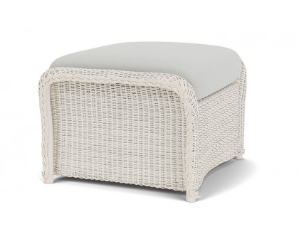 Lloyd Flanders™ Weekend Retreat Woven Ottoman - Antique White, Loveboat Mint