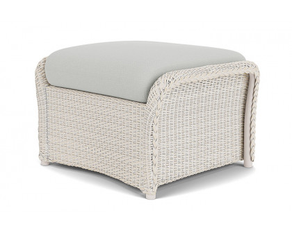 Lloyd Flanders™ Weekend Retreat Woven Ottoman - Antique White, Loveboat Mint