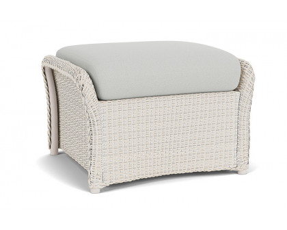 Lloyd Flanders™ Weekend Retreat Woven Ottoman - Antique White, Loveboat Mint