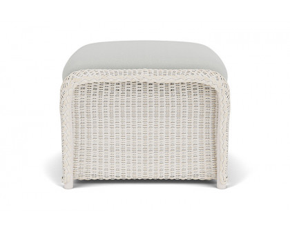 Lloyd Flanders™ Weekend Retreat Woven Ottoman - Antique White, Loveboat Mint