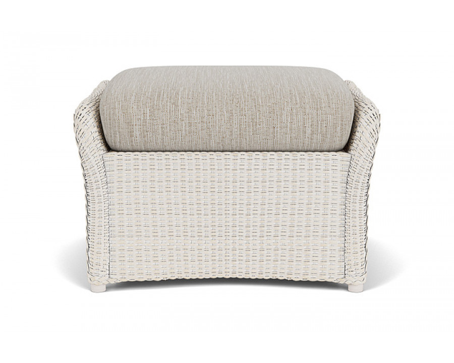 Lloyd Flanders™ Weekend Retreat Woven Ottoman - Antique White, Callen Celadon