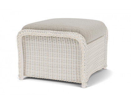 Lloyd Flanders™ Weekend Retreat Woven Ottoman - Antique White, Callen Celadon