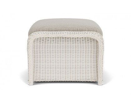 Lloyd Flanders™ Weekend Retreat Woven Ottoman - Antique White, Callen Celadon