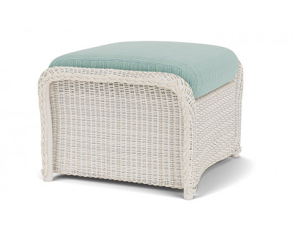 Lloyd Flanders™ Weekend Retreat Woven Ottoman - Antique White, Unearth Dew