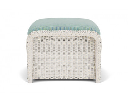 Lloyd Flanders™ Weekend Retreat Woven Ottoman - Antique White, Unearth Dew