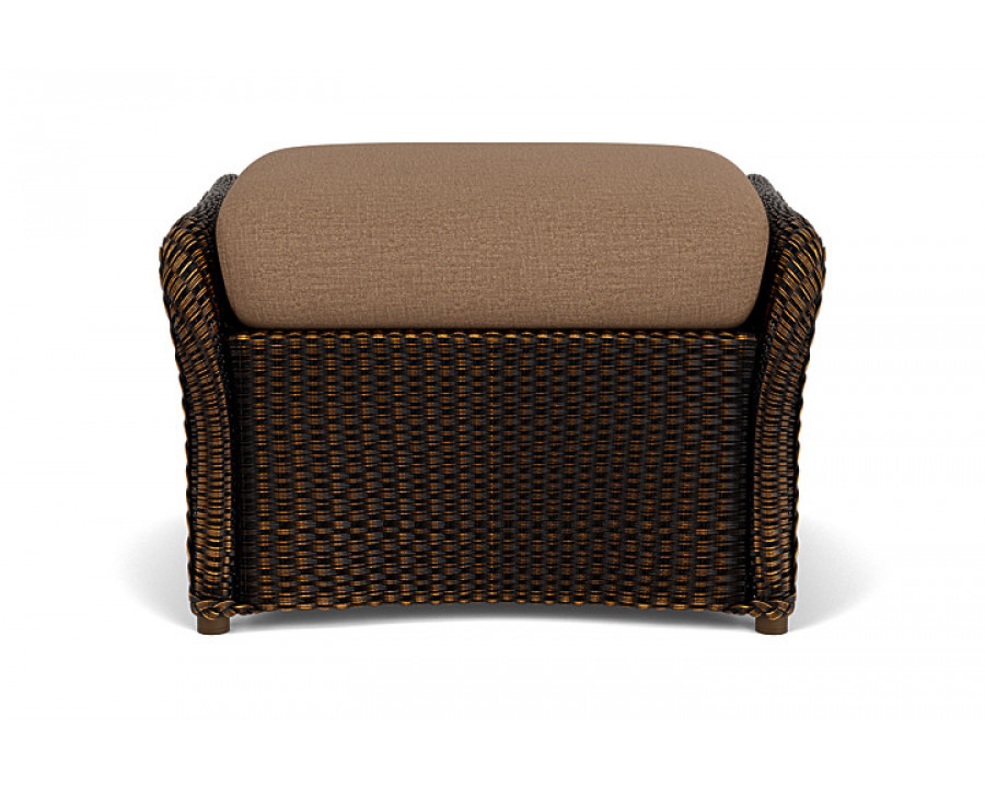 Lloyd Flanders™ Weekend Retreat Woven Ottoman - Mink, Canvas Natural