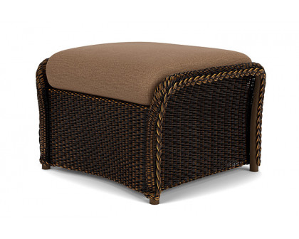 Lloyd Flanders™ Weekend Retreat Woven Ottoman - Mink, Canvas Natural