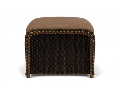 Lloyd Flanders™ Weekend Retreat Woven Ottoman - Mink, Canvas Natural