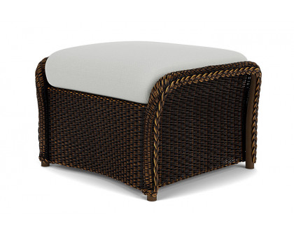 Lloyd Flanders™ Weekend Retreat Woven Ottoman - Mink, Loveboat Mint