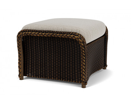 Lloyd Flanders™ Weekend Retreat Woven Ottoman - Mink, Callen Celadon