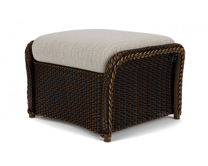 Lloyd Flanders™ Weekend Retreat Woven Ottoman - Mink, Callen Celadon