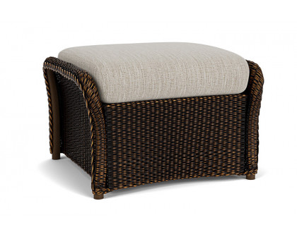 Lloyd Flanders™ Weekend Retreat Woven Ottoman - Mink, Callen Celadon