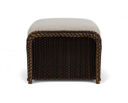 Lloyd Flanders™ Weekend Retreat Woven Ottoman - Mink, Callen Celadon