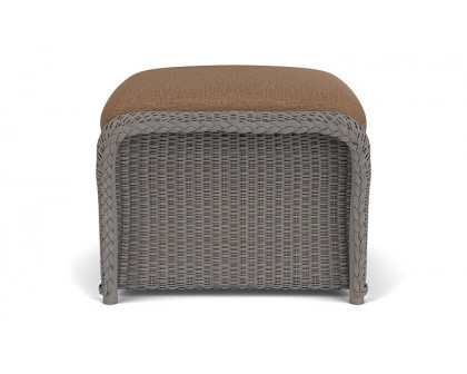 Lloyd Flanders™ Weekend Retreat Woven Ottoman - Pewter, Canvas Natural