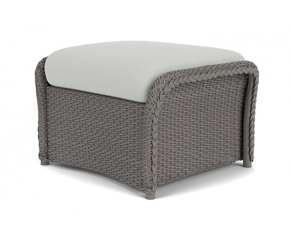 Lloyd Flanders™ Weekend Retreat Woven Ottoman - Pewter, Loveboat Mint