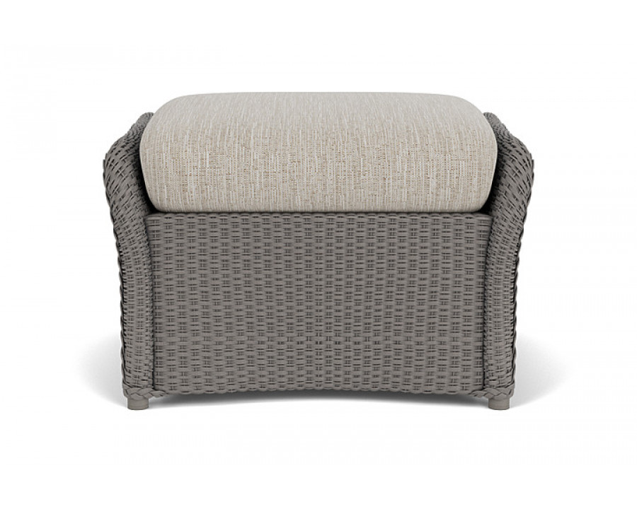 Lloyd Flanders™ Weekend Retreat Woven Ottoman - Pewter, Callen Celadon