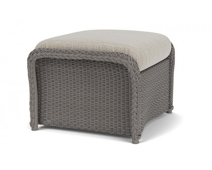 Lloyd Flanders™ Weekend Retreat Woven Ottoman - Pewter, Callen Celadon